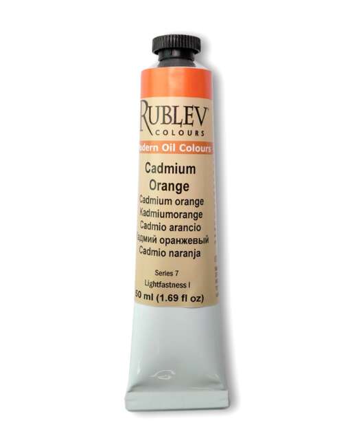 Rublev Colour Cadmium Orange Artist Oil Paint