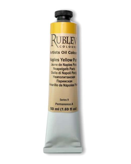 Rublev Colours Naples Yellow Paris (Lead Antimonate) Oil Paint 