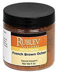 Rublev Colours French Brown Ocher Vol 4oz 