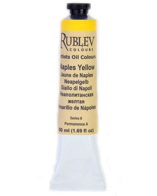 Rublev Colours Naples Yellow (Lead Antimonate) Oil Paint 