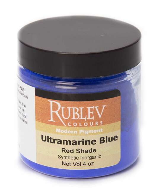 Rublev Colours Ultramarine Blue (Red Shade) Pigment 4 oz vol